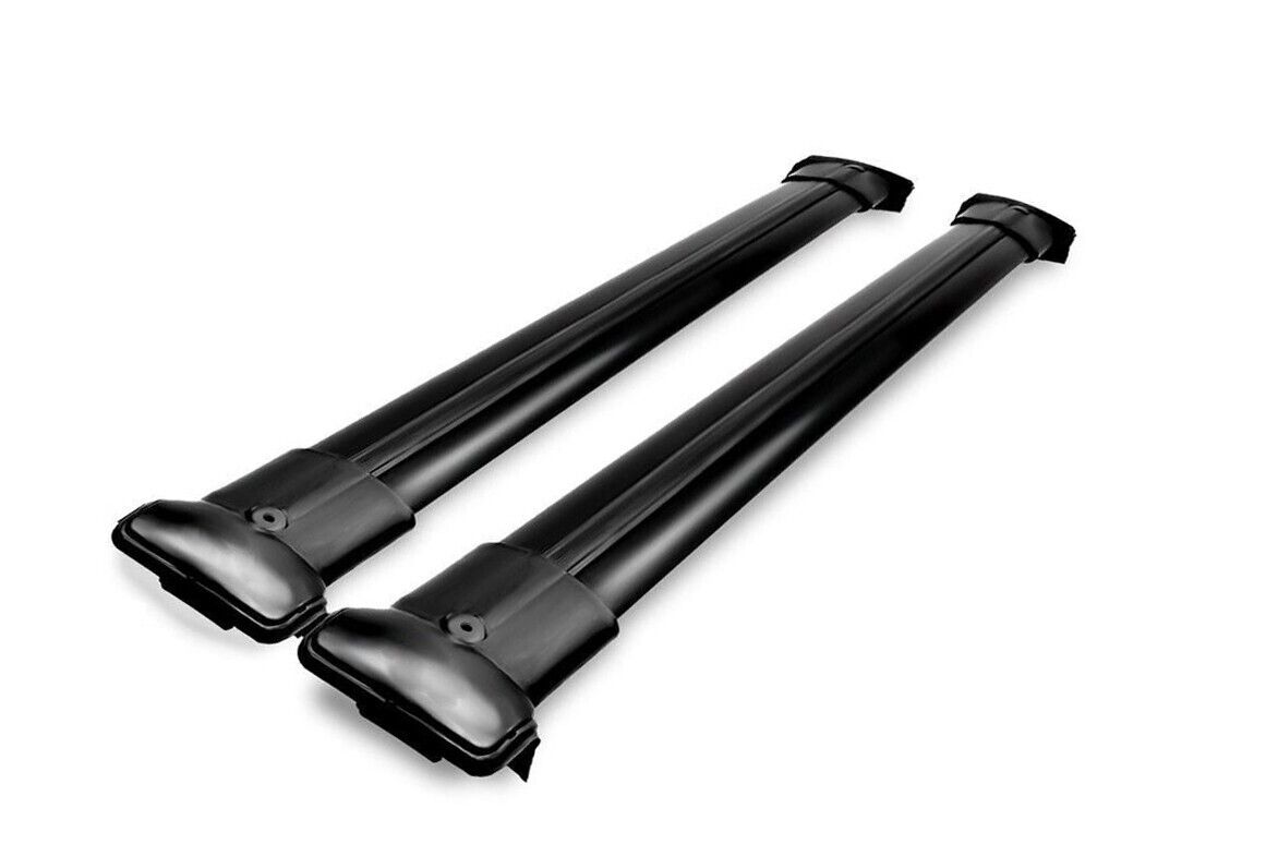 FITS Ford Custom Cross Bars Set - Fits SWB & LWB Powder BLACK 2012-on